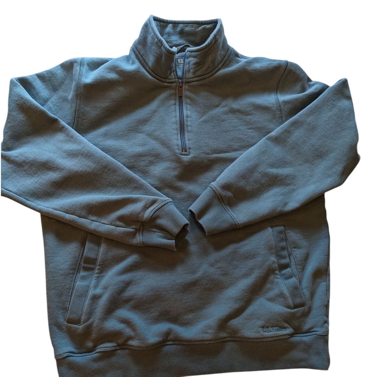 Ll Bean Pullover Womens Medium Fleece Sweatshirt Traditional Fit Kangaroo Pocket